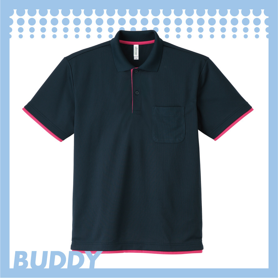 ドライレイヤードポロシャツ
